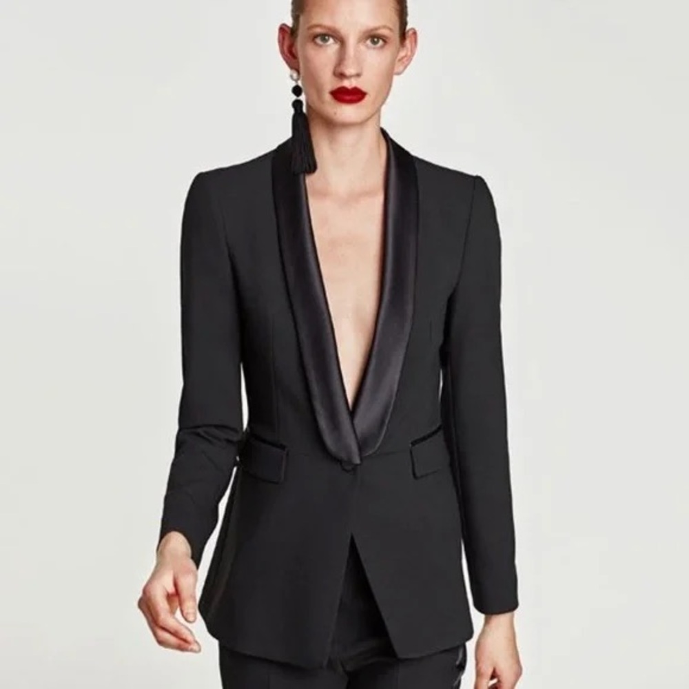 Zara Tuxedo Blazer Jacket